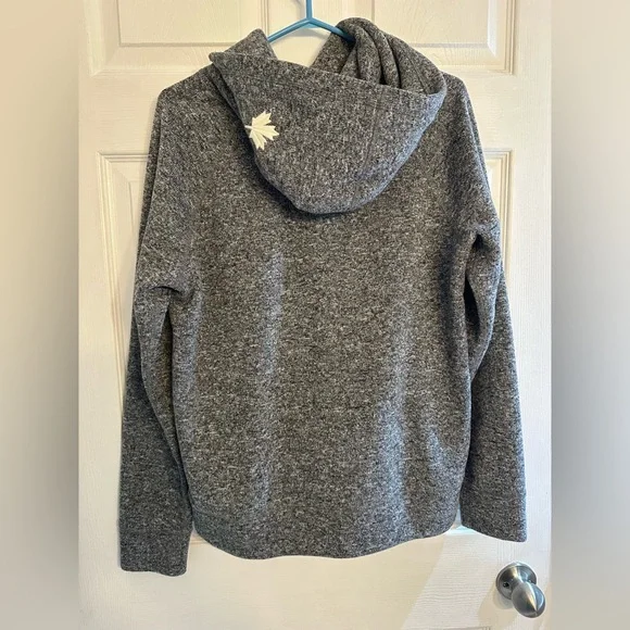 Roots men's heathered grey pullover hoodie Ptp 21 Large - Picture 2 of 7